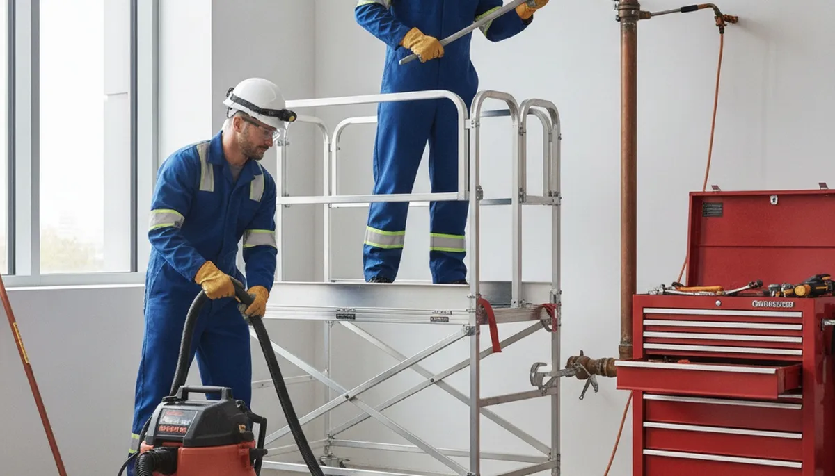 Emergency plumber repairing leak in Jacksonville, FL for fast residential plumbing service