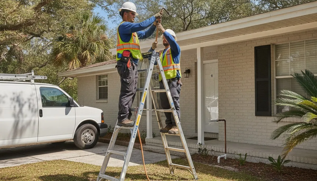 Jacksonville, FL plumbing repair service truck for emergency leak and drain repairs