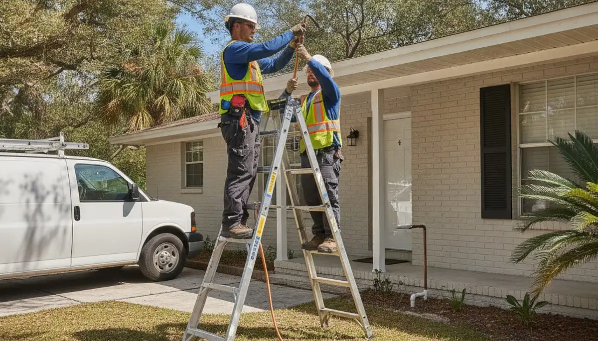 Jacksonville, FL plumbing repair service truck for emergency leak and drain repairs