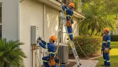 Jacksonville, FL plumber repairing a leak for a local plumbing service