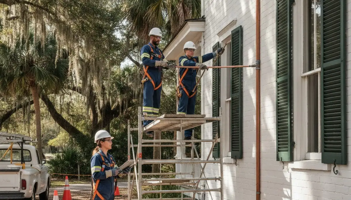 Jacksonville, FL plumber repairing a plumbing issue for a local residential service call