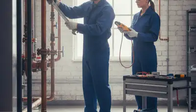 Jacksonville, FL plumber repairing a residential pipe for a home plumbing service call