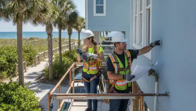 Jacksonville, FL plumbing repair technician servicing a residential pipe leak
