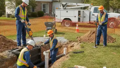 Jacksonville, FL plumber inspecting septic repair service for homes after heavy rain and aging systems