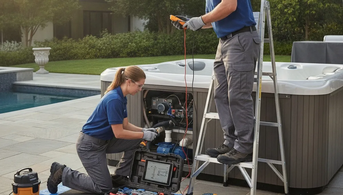 Spa repair service in Jacksonville, FL for a home spa by On Call Plumbers