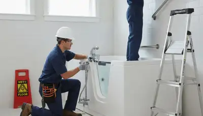 Walk-in tub installation for Jacksonville, FL homeowners by On Call Plumbers