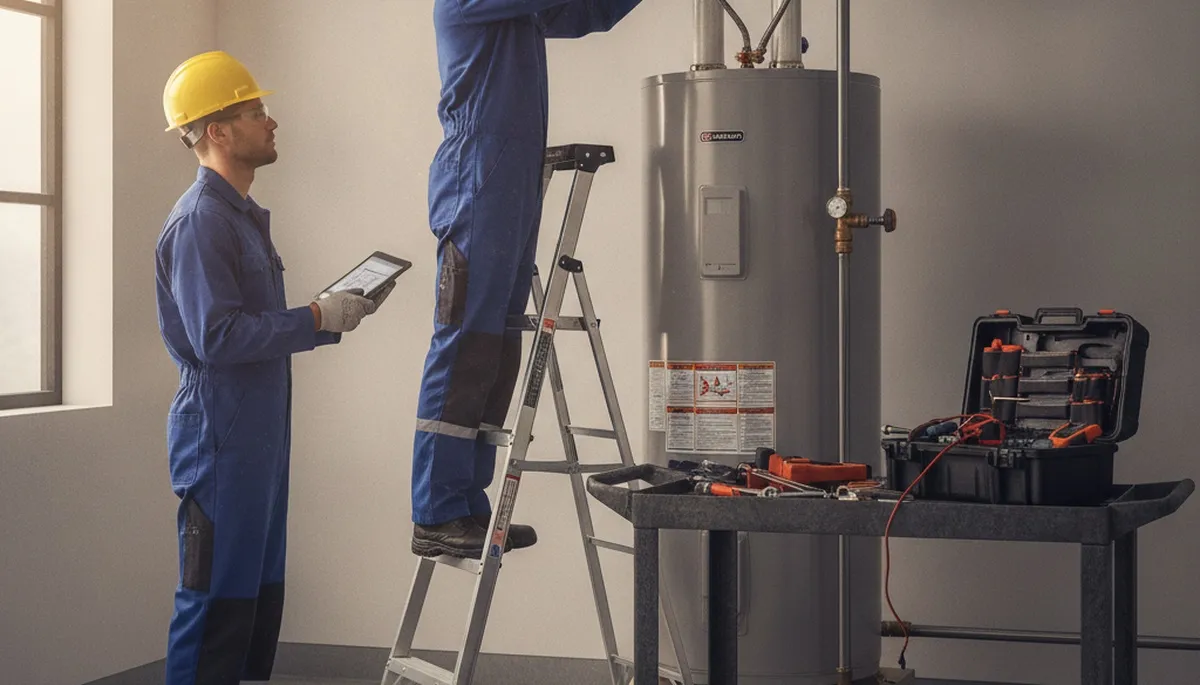 Water heater repair technician serving Jacksonville, FL homes with professional plumbing service